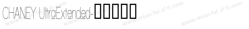 CHANEY UItraExtended字体转换